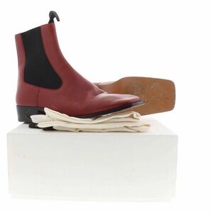 Celine Burgundy Leather Chelsea Ankle Boots like new!